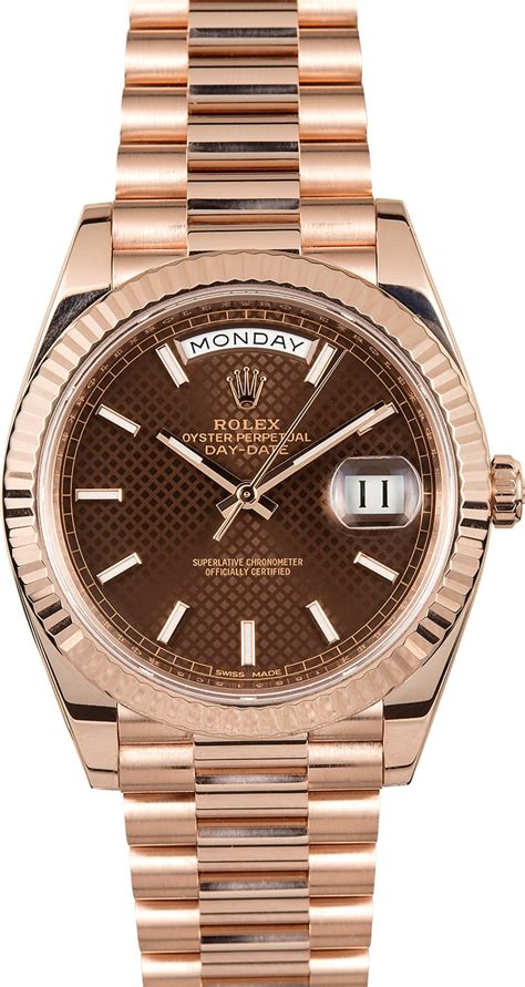 rolex president everose gold